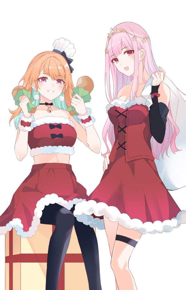 【冷めちゃった】サンタコスでチキン食べてる女子達の二次エロ画像【15枚目】