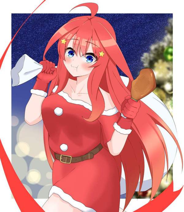 【冷めちゃった】サンタコスでチキン食べてる女子達の二次エロ画像【28枚目】