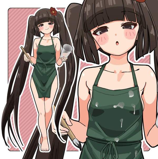 【新婚ヴィーガン夫婦あるある】貧乳女子×裸エプロンの二次エロ画像【35枚目】