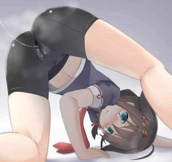 【本当に愛液？】ズボンにまでシミるレベルでおマンコ濡れてる女子達の二次エロ画像【12枚目】