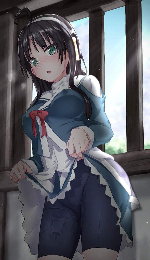 【本当に愛液？】ズボンにまでシミるレベルでおマンコ濡れてる女子達の二次エロ画像【22枚目】