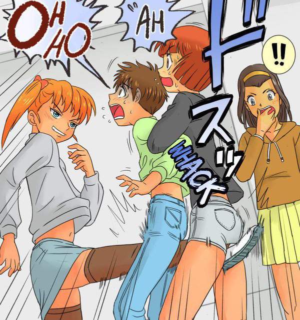 【こういう蹴りが】ガチ金蹴りの二次エロ画像【本気の蹴りっ！】【16枚目】