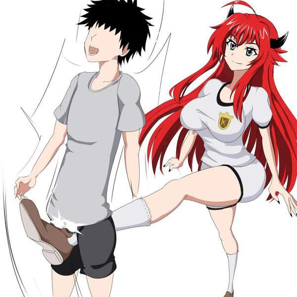 【こういう蹴りが】ガチ金蹴りの二次エロ画像【本気の蹴りっ！】【21枚目】