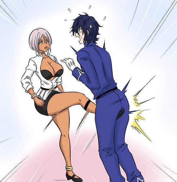 【こういう蹴りが】ガチ金蹴りの二次エロ画像【本気の蹴りっ！】【24枚目】