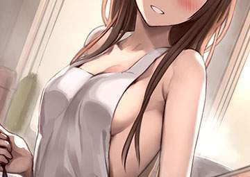 【新婚ヴィーガン夫婦あるある】貧乳女子&times;裸エプロンの二次エロ画像