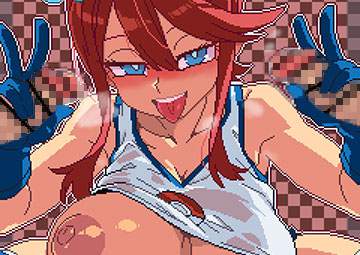 【PC-9800の思い出】ピクセルアートの二次エロ画像