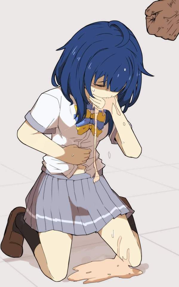 【上級者向け】ゲロ吐くＪＫの二次エロ画像【4枚目】