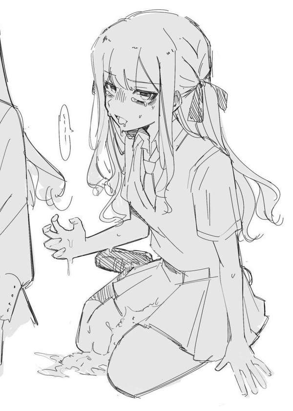 【上級者向け】ゲロ吐くＪＫの二次エロ画像【17枚目】