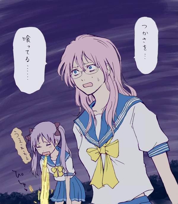 【上級者向け】ゲロ吐くＪＫの二次エロ画像【18枚目】