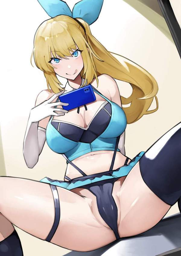 【鏡開き】鏡の前で股を開いてる女子達の二次エロ画像【4枚目】