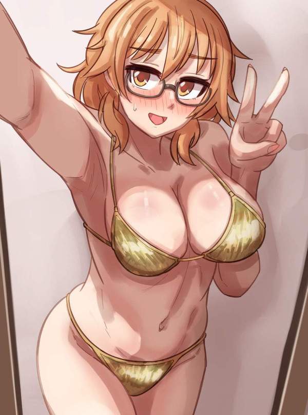 【ピース記念日】ピースしながらエロ自撮りする女子の二次エロ画像【35枚目】