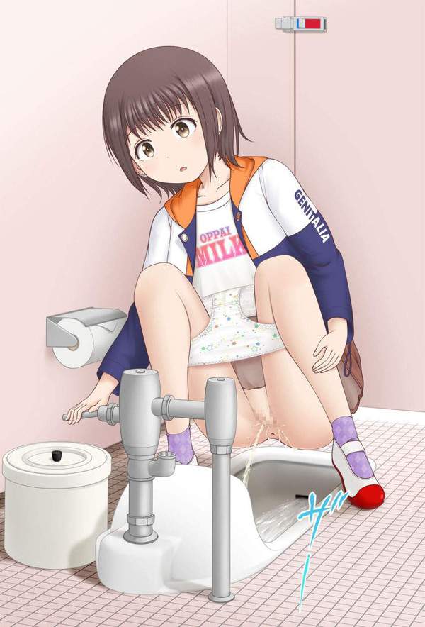 【公園】和式トイレでオシッコする女性達の二次エロ画像【駅】【35枚目】