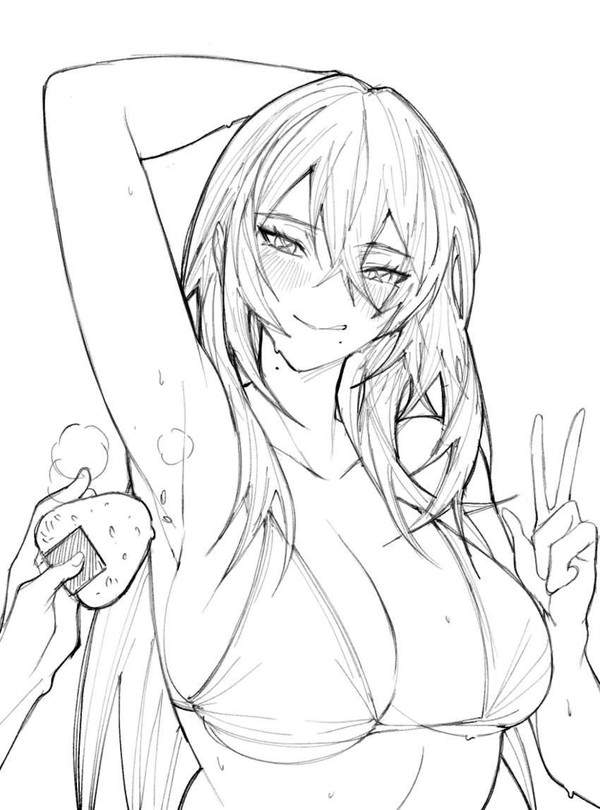 【おむすびの日】腋でおにぎり握る女子達の二次エロ画像【16枚目】