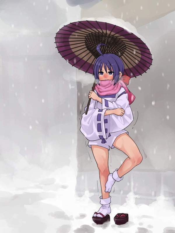 【大寒】真冬の屋外で寒そうにしてる女子達の二次エロ画像【10枚目】