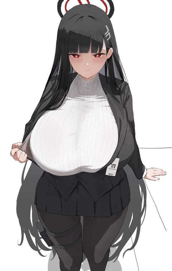 【着衣巨乳の魅力】セーター越しに見る大きなおっぱいの二次エロ画像【31枚目】