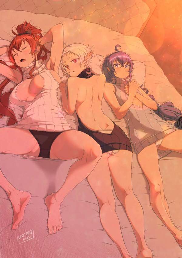 【オメガ3の日】３人の女の子がマンコ見せてるの二次エロ画像【11枚目】