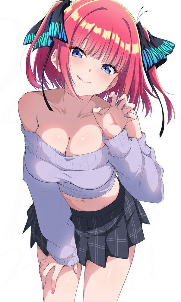 【引き立つ巨乳】オフショルダーと谷間の二次エロ画像【2枚目】