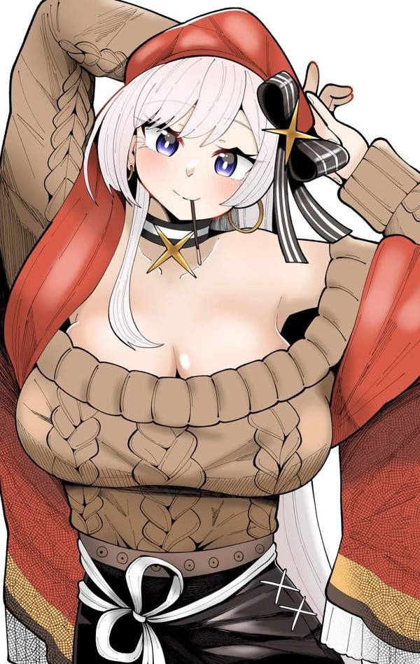 【引き立つ巨乳】オフショルダーと谷間の二次エロ画像【4枚目】