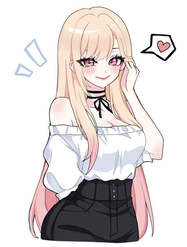 【引き立つ巨乳】オフショルダーと谷間の二次エロ画像【22枚目】