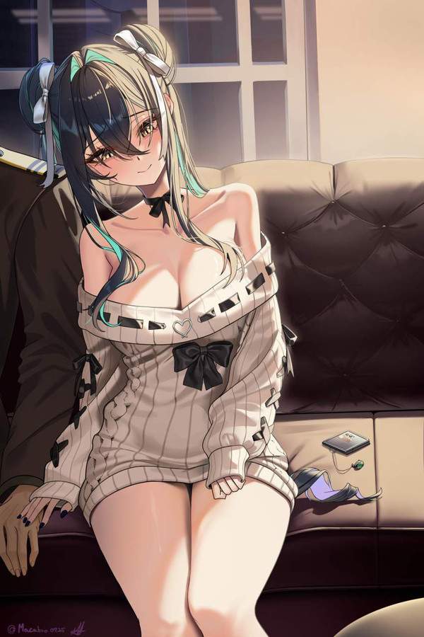 【引き立つ巨乳】オフショルダーと谷間の二次エロ画像【31枚目】