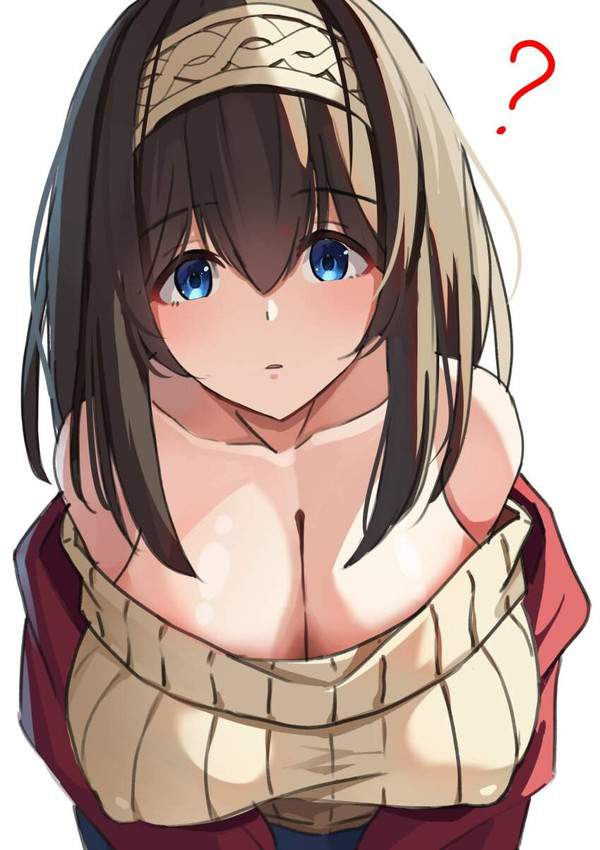 【引き立つ巨乳】オフショルダーと谷間の二次エロ画像【39枚目】