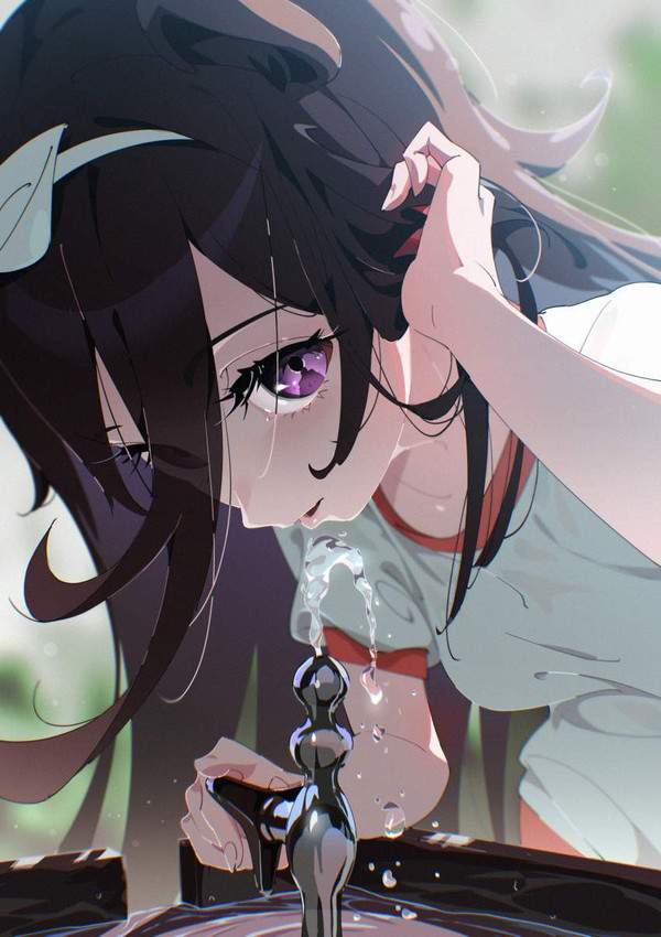 【それはビデじゃない】公園の水飲み場と女子の二次エロ画像【21枚目】