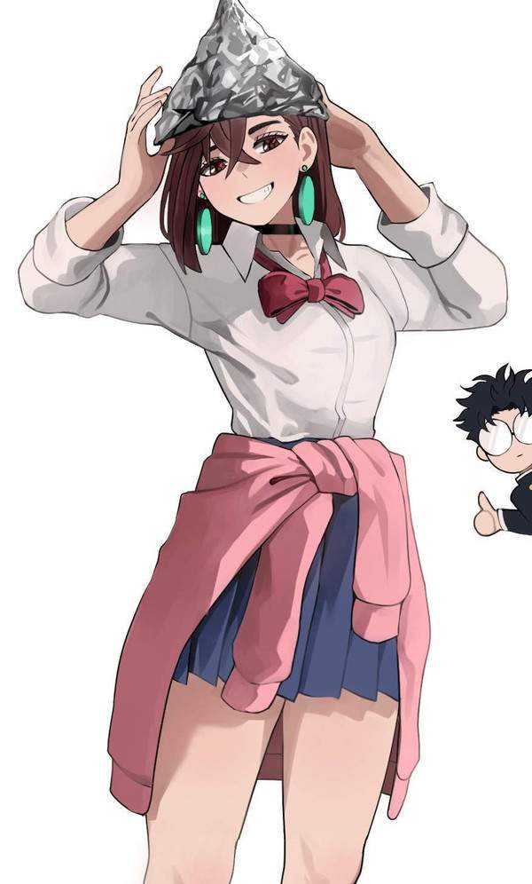 【宇宙からの警告の日】アルミホイル頭に被ってる女子の二次画像【2枚目】