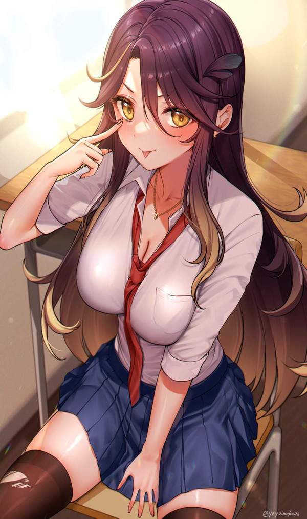 【おあずけだよ】エッチな恰好であっかんべーしてる女子達の二次エロ画像【2枚目】