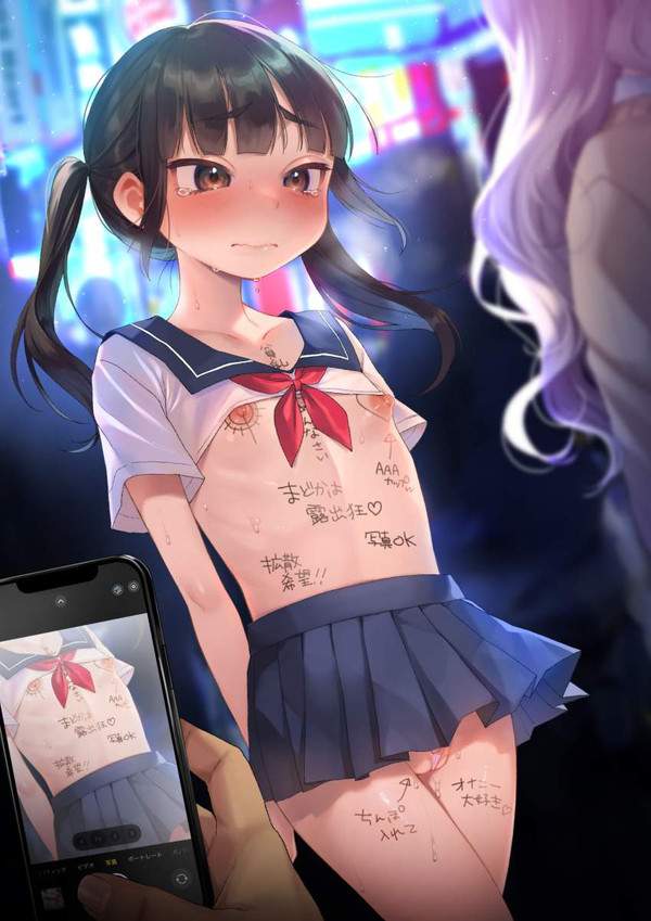 【超高校級の異常性癖】野外露出してるＪＫ達の二次エロ画像【28枚目】