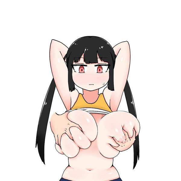 【嫌なの？】ジト目でおっぱい揉まれてる女子達の二次エロ画像【7枚目】