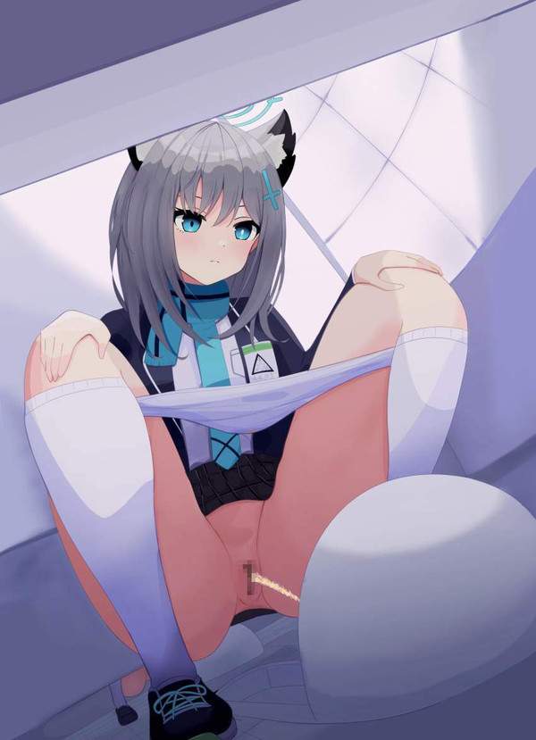 【尿コレ】ブルーアーカイブのキャラがトイレでオシッコしてるエロ画像【第25弾】【5枚目】