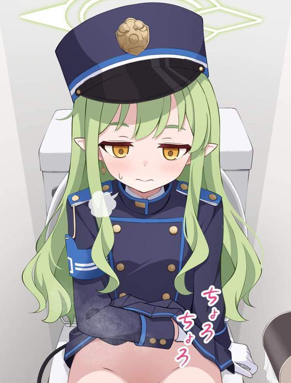 【尿コレ】ブルーアーカイブのキャラがトイレでオシッコしてるエロ画像【第25弾】【9枚目】