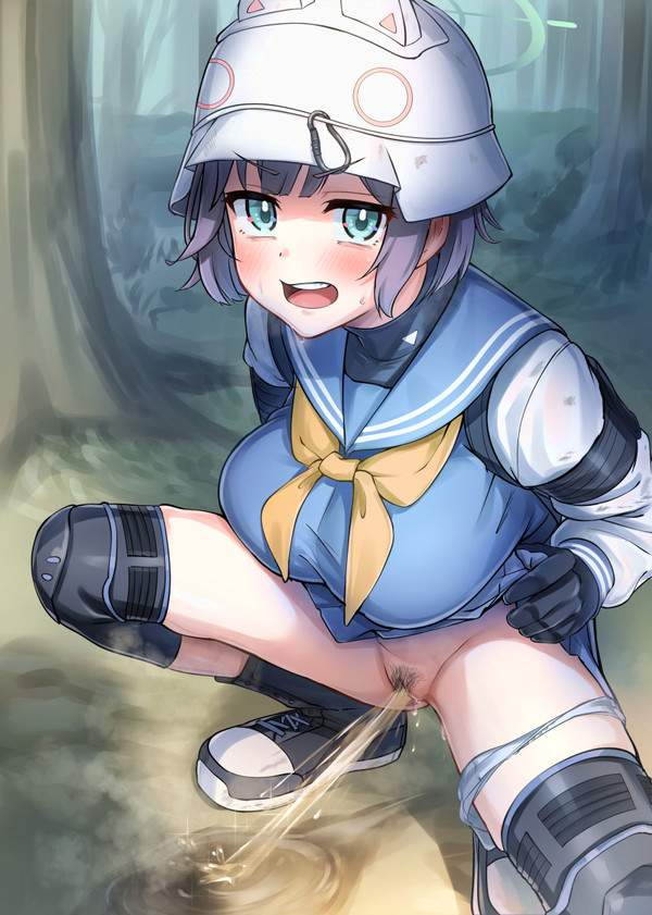 【尿コレ】ブルーアーカイブのキャラがトイレでオシッコしてるエロ画像【第26弾】【10枚目】