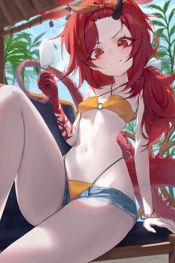 【干しといて欲しい】黄色いビキニの二次エロ画像【12枚目】