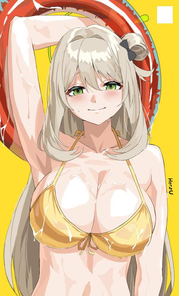 【干しといて欲しい】黄色いビキニの二次エロ画像【20枚目】