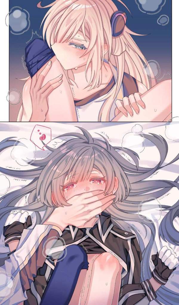 【声を出さないでね】口を押えられつつエロい事されてる二次エロ画像【17枚目】