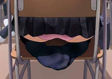 【二次】教室内で目にした同級生の何気ないパンチラ画像