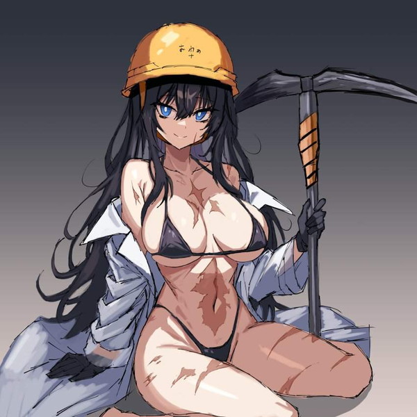 【汗舐めたい】安全ヘルメット姿なドカタ女子の二次エロ画像 【28枚目】