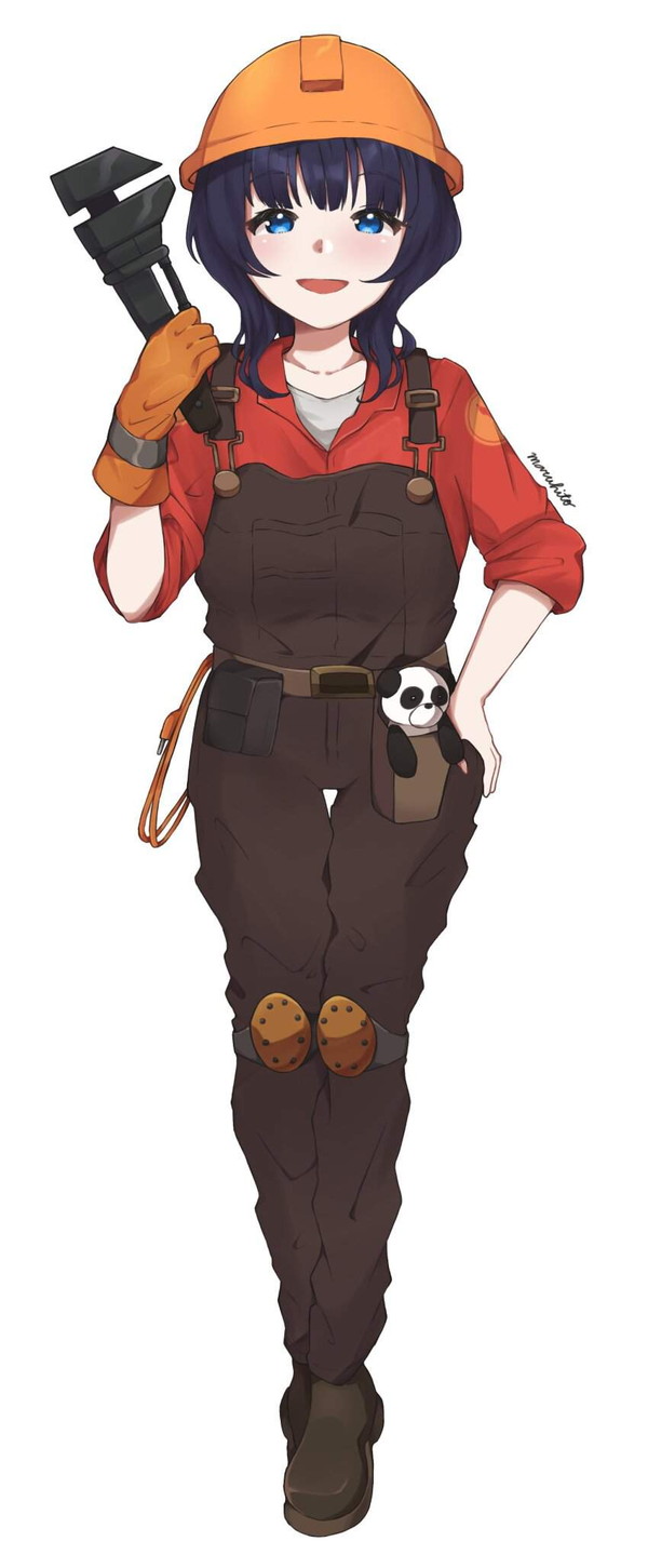 【汗舐めたい】安全ヘルメット姿なドカタ女子の二次エロ画像 【31枚目】