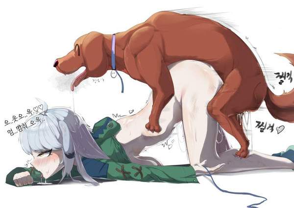 【わんこそば記念日】犬と至近距離で戯れる女子達の二次エロ画像 【15枚目】