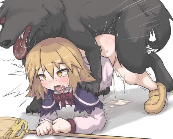 【わんこそば記念日】犬と至近距離で戯れる女子達の二次エロ画像 【24枚目】