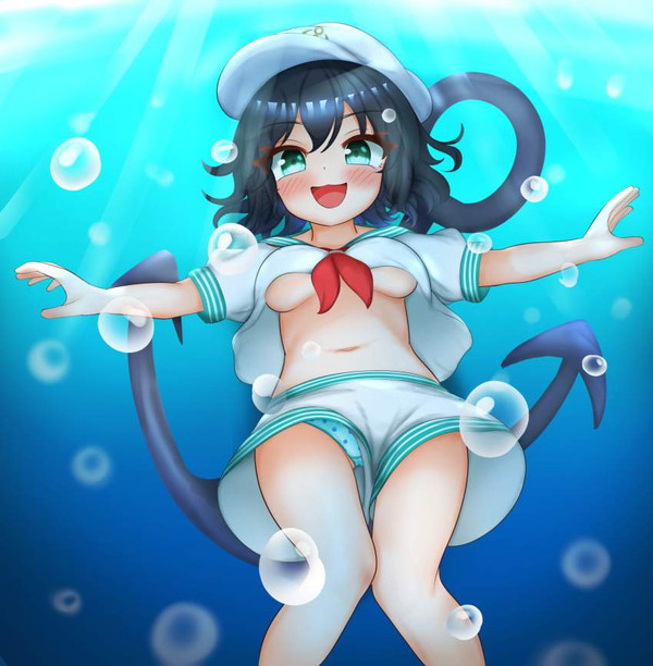 【庄野アナは関係ない】ショーパンの隙間からパンツ見えてる女子達の二次エロ画像 【18枚目】