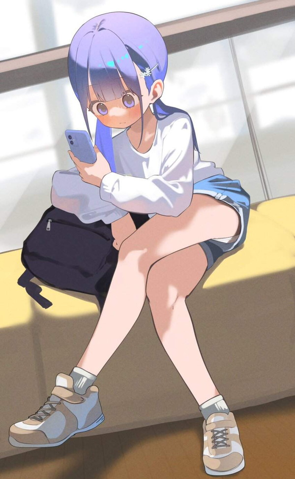 【庄野アナは関係ない】ショーパンの隙間からパンツ見えてる女子達の二次エロ画像 【19枚目】