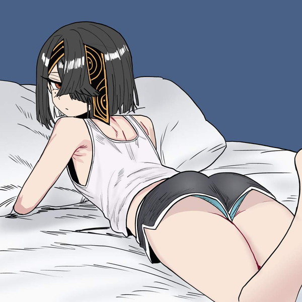 【庄野アナは関係ない】ショーパンの隙間からパンツ見えてる女子達の二次エロ画像 【34枚目】