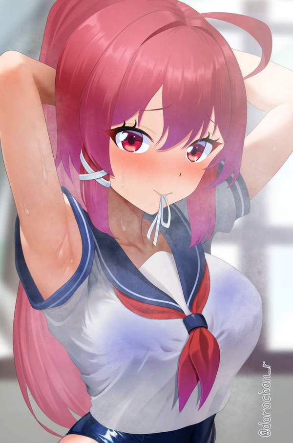 【夏が待ち遠しい】夏服ＪＫワキを愛でる二次エロ画像 【24枚目】