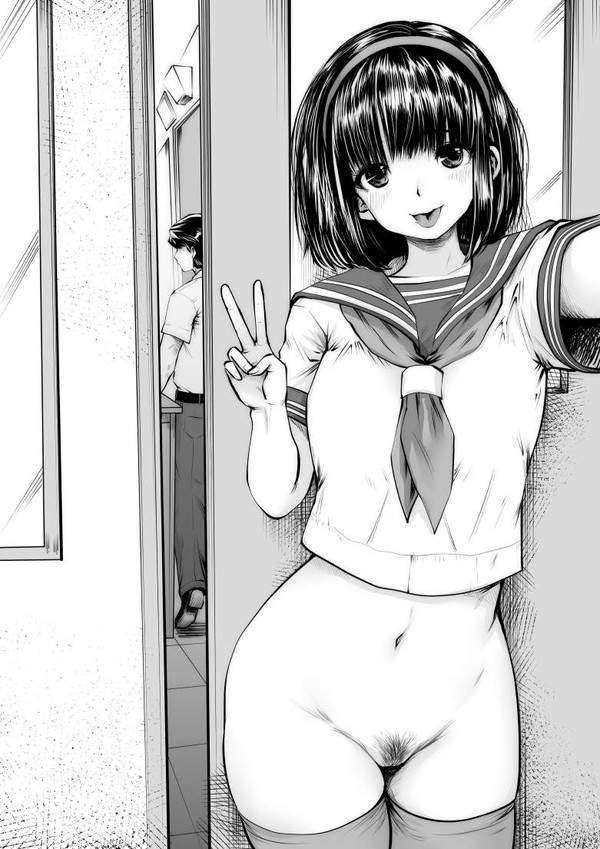 【SNSの功罪】マン毛自撮りする制服JK達の二次エロ画像像【21枚目】