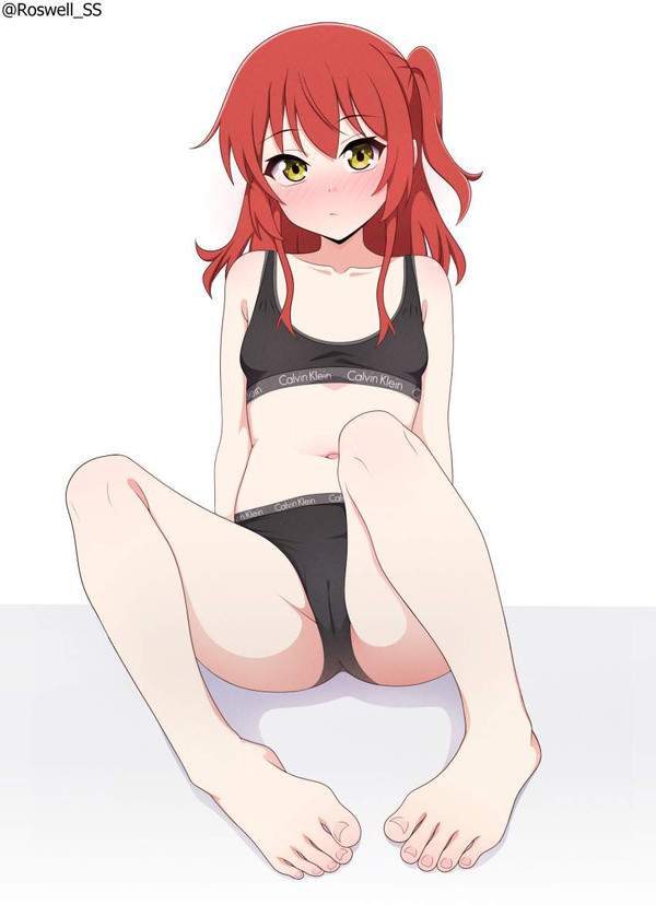 【運動神経良さそう】スレンダー体型スポブラ＆ショーツ女子の二次エロ画像【14枚目】