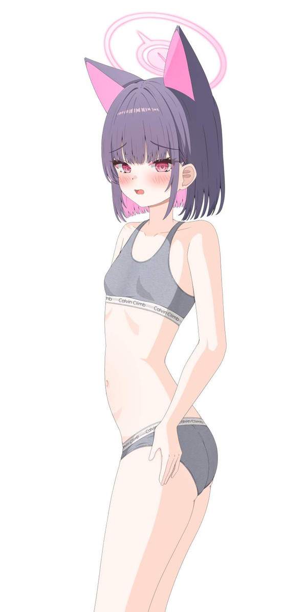 【運動神経良さそう】スレンダー体型スポブラ＆ショーツ女子の二次エロ画像【17枚目】