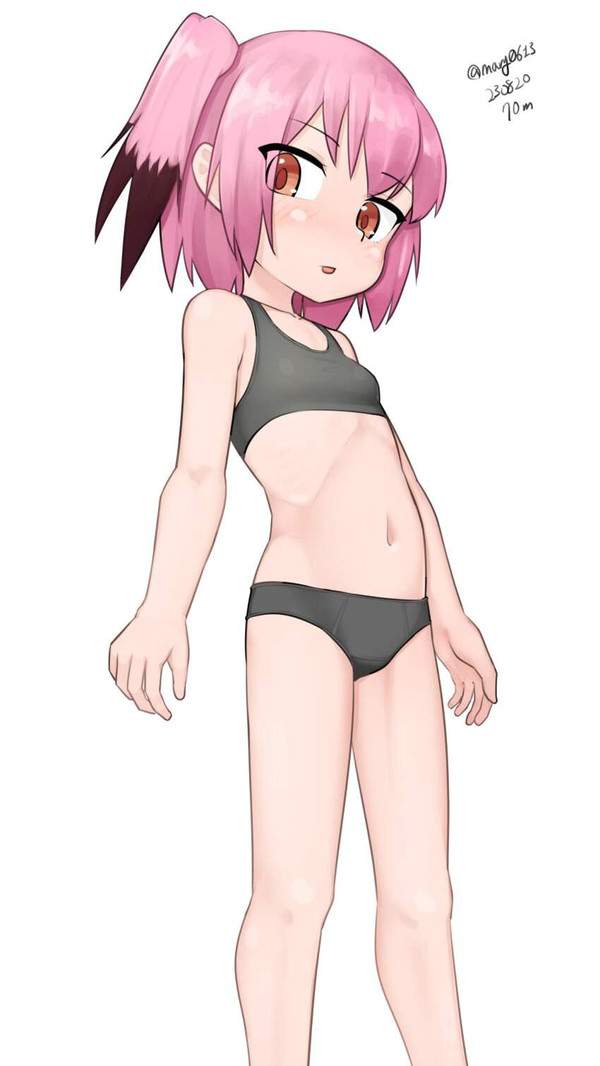 【運動神経良さそう】スレンダー体型スポブラ＆ショーツ女子の二次エロ画像【31枚目】