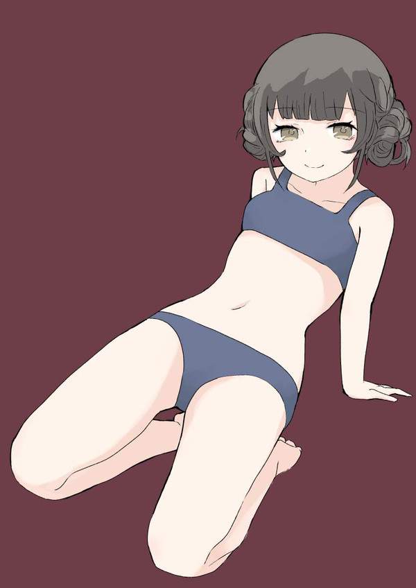 【運動神経良さそう】スレンダー体型スポブラ＆ショーツ女子の二次エロ画像【32枚目】